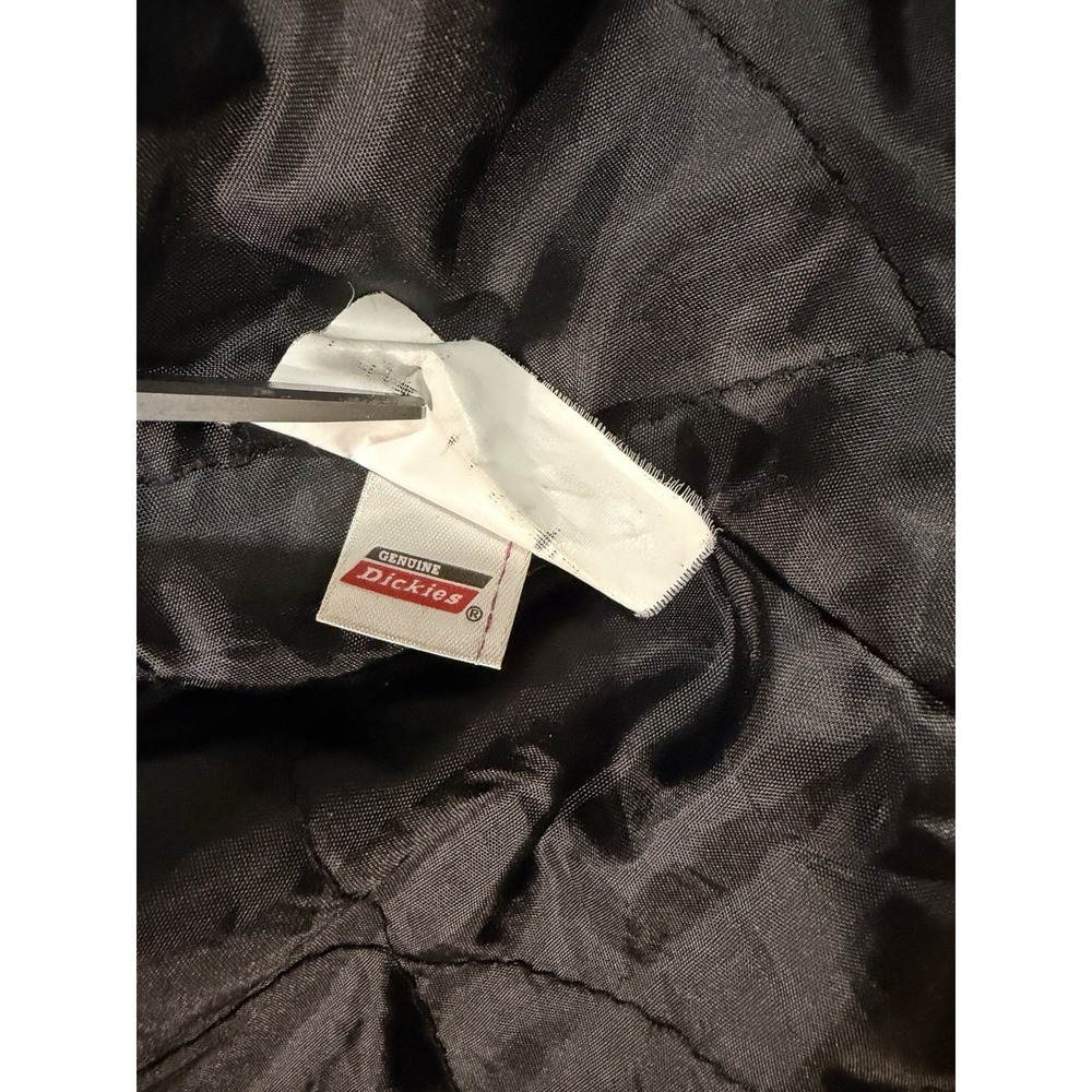 Dickies Duck Canvas Work Shirt Jacket Shacket Mens L Brown Quilted Lined Hunting - Picture 16 of 16
